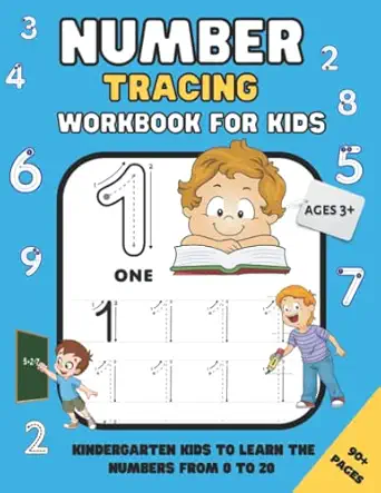 number tracing workbook for kids ages 3 5 learn to trace numbers 1 to 20 fun childrens math activity book for