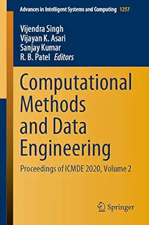 computational methods and data engineering proceedings of icmde 2020 volume 2 1st edition vijendra singh