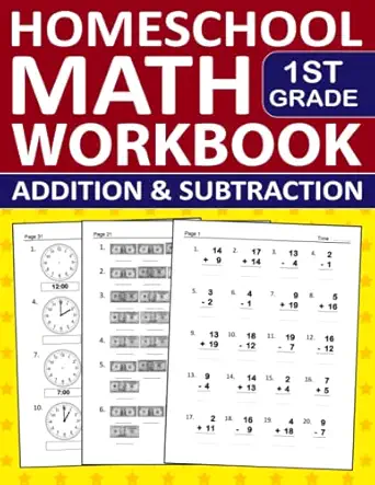 math homeschool workbook 1st grade addition and subtraction exercises addition and subtraction workbook for
