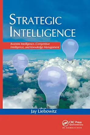 strategic intelligence business intelligence competitive intelligence and knowledge management 1st edition