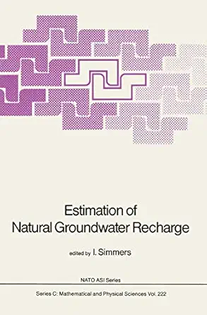 estimation of natural groundwater recharge 1st edition i simmers 9048184444, 978-9048184446