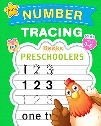 fun number tracing book for preschoolers and kids ages 3 5 count and trace numbers practice handwriting
