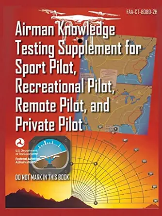 airman knowledge testing supplement for sport pilot recreational pilot remote pilot and private pilot faa ct