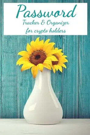 password tracker and organizer for crypto holders developed for women crypto holders to keep their exchanges