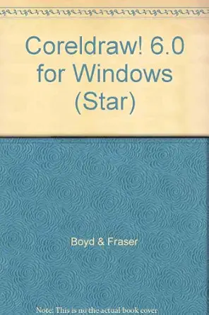 coreldraw 6 0 for windows 1st edition 0789503468, 978-0789503466