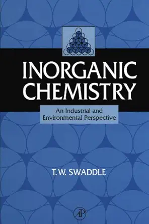inorganic chemistry 1st edition t w swaddle 0123907683, 978-0123907684