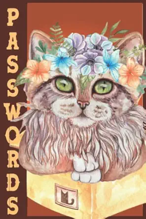 internet password keeper at a glance password keeper small for web and social media funny cat gifts for home