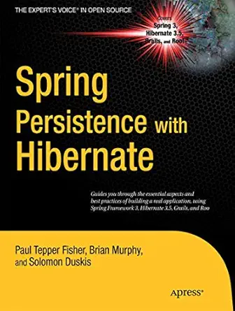 spring persistence with hibernate 1st edition paul tepper fisher ,brian d murphy 1430226323, 978-1430226321