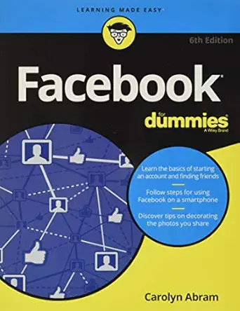 facebook for dummies 6e 6th edition carolyn abram 1119179033, 978-1119179030
