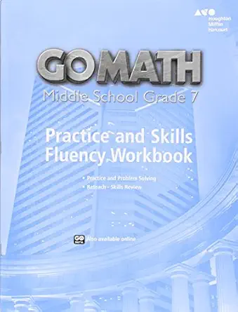 practice fluency workbook grade 7 1st edition houghton mifflin harcourt 0544817303, 978-0544817302