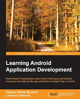 learning android application development 1st edition raimon rafols montane ,laurence dawson 1785286110,