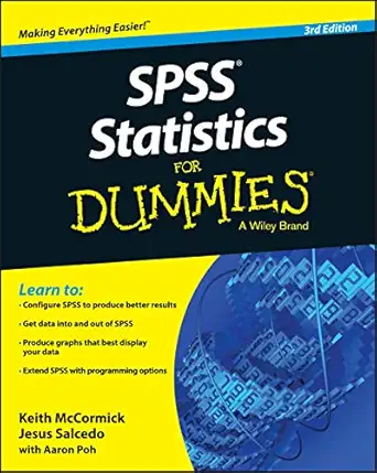spss statistics for dummies 3rd edition keith mccormick ,jesus salcedo ,aaron poh 1118989015, 978-1118989012