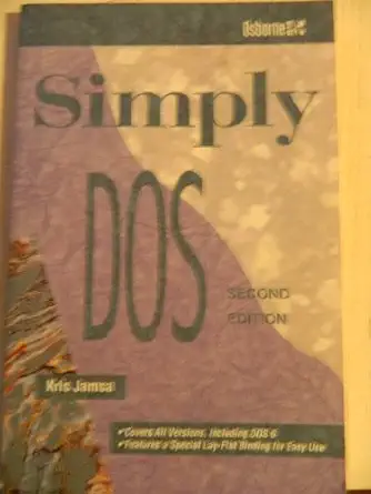 simply dos subsequent edition kris a jamsa 0078819148, 978-0078819148