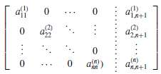 Gauss-Jordan Method: This method is described as follows. Use the
