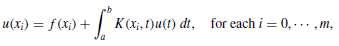 A Fredholm integral equation of the second kind is an