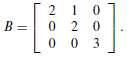 Show that there is no diagonal matrix similar to the
