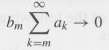 Suppose that ˆ‘ˆžk=1 ak converges. Prove that if bk †‘