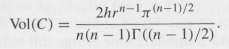 Suppose that n > 2 and define an n-dimensional cone