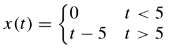 Obtain the Laplace transform of the following functions:a. x (t)