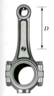 A connecting rod having a mass of 3.6 kg is