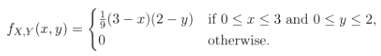 Suppose X, Y have joint densityFind P{Y > X).