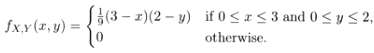 Suppose X, Y have joint densitya. Find the expected value