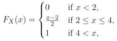 . Using the following CDF,Find the corresponding density fx(x).
