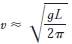 If a water wave with length moves with velocity in