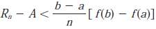 Let A be the area under the graph of an