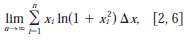 Express the limit as a definite integral on the given