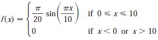 (a) Explain why the function
is a probability density function.
(b) Find