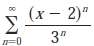 Find the values of for which the series converges. Find