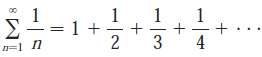 In Example 8 We showed that the harmonic series is