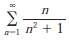 Use the Integral Test to determine whether the series is