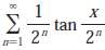 (a) Show that tan ½ x = cot ½ x