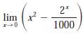 (a) Evaluate the function f(x) = x2 - (2*/1000) for