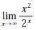 Guess the value of the limitby evaluating the function f(x)