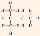 Write the condensed structural formula for the following alkane.