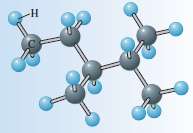 In the model shown here, C atoms are black and