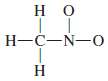 Use resonance to describe the electron structure of nitromethane, CH3NO2.