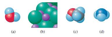 Match the molecular model with the correct chemical formula: CH3OH,