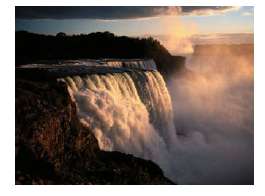 Niagara Falls has a height of 167 ft (American Falls).