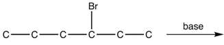 Predict the product(s) of this elimination reaction.
