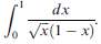 Determine whether the following integrals are convergent or divergent. (Define