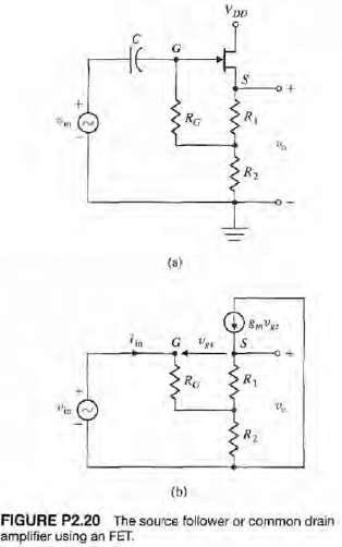 The source follower amplifier provides lower output impedance and essentially