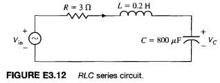 Use a state variable model to describe the circuit of