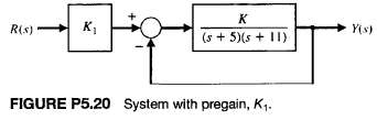 A system is shown in Figure P5.20.
(a) Determine the steady-state