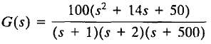 For each of the following transfer functions, sketch the Bode
