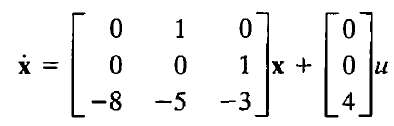 Consider the third-order systemy = [2 -4 0]x + [0]u.Verify