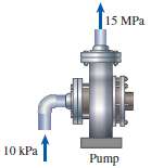 An adiabatic pump is to be used to compress saturated